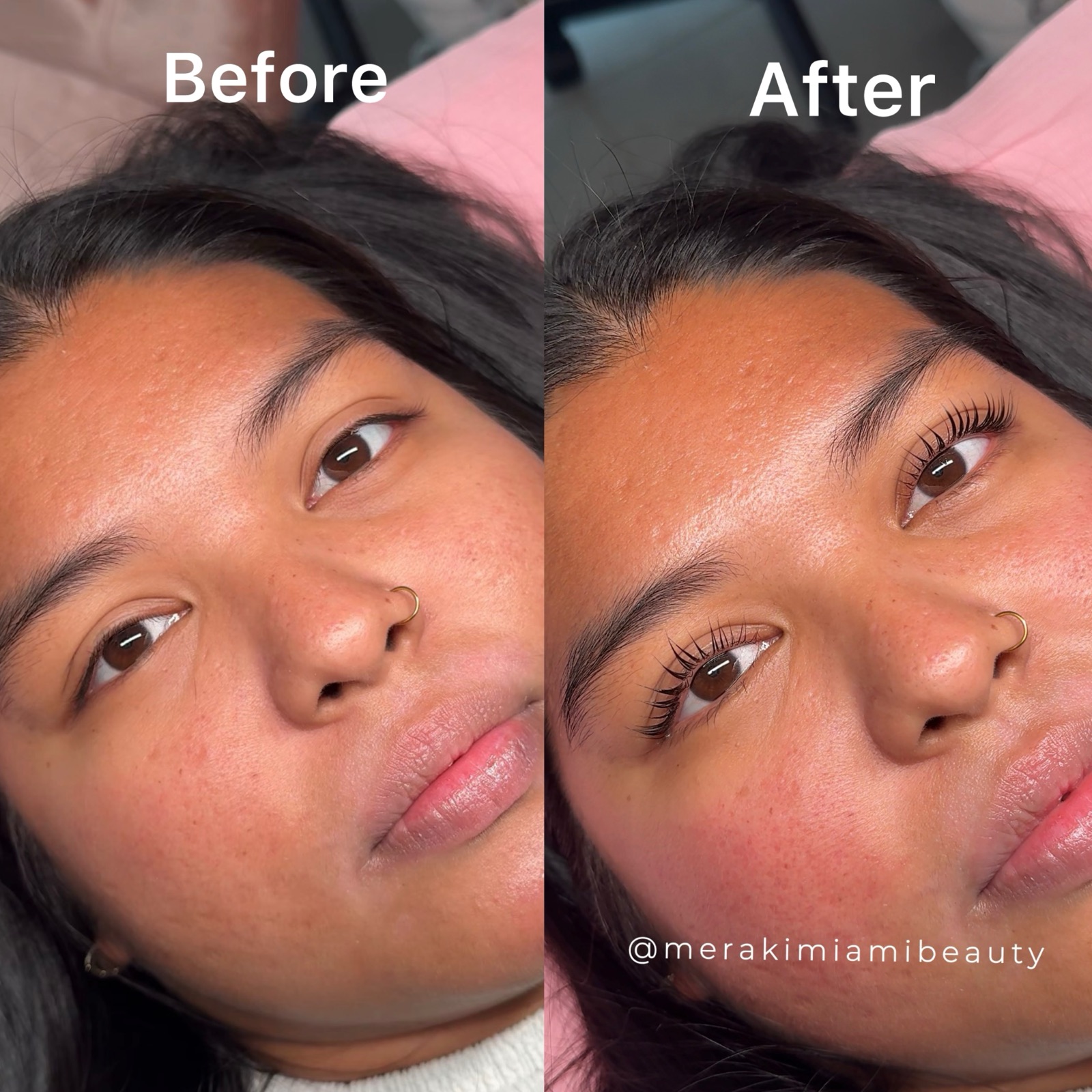 Keratin lash lift result